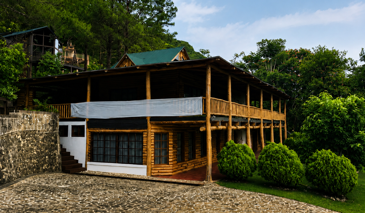 Cabaña de madera de alto valor construida por Artindustria Guatemala